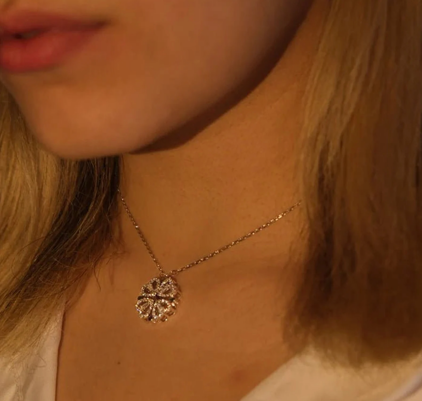 Heart Clover Necklace